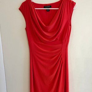 Ralph Lauren V-Neck Bodycon Faux Wrap Dress, Size 2